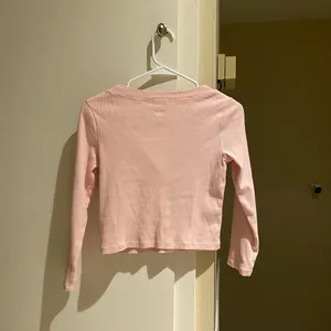 Free people Pink ribbed long sleeve Button-Up Cardigan thumbnail 2