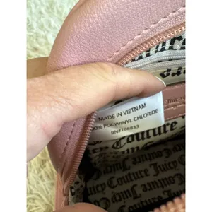 Juicy Couture Pink‎ Mini Backpack Gold Logo Zip Closure Adjustable Straps thumbnail 9