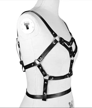 Black O Ring Harness Bondage Belt New thumbnail 8