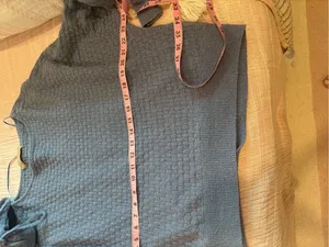 Free People Free-est Rowan Sweater Short Set in Blue Suede XS thumbnail 7