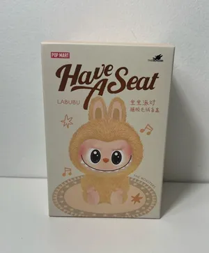 Pop Mart The Monsters Have A Seat Hehe Labubu Plush Pendant Keychain thumbnail 1