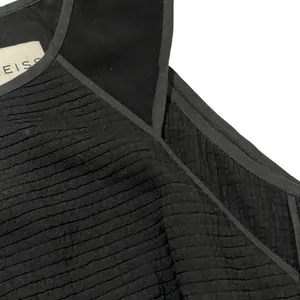 Reiss Zaria-Sheer Stripe Dress - Black - US 2 thumbnail 6