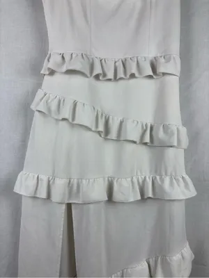 Show Me Your Mumu White Ruffled Greta Dress Size XL thumbnail 3