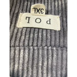 Pol Women’s Corduroy Button Distressed Gray Raw Hem Jacket Plus Size 3XL thumbnail 7