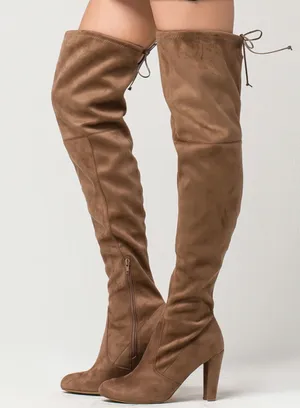 Over-the-Knee Suede Boots thumbnail 1