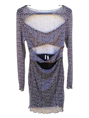 Princess Polly Womens Size 4 black pinch me long sleeve cutout dress thumbnail 2