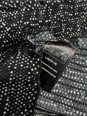 Catalina Black and White Polka Dot One-Shoulder Maxi Dress thumbnail 2