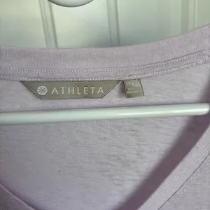 Athleta Purple Relaxed Fit Short Sleeve Tee thumbnail 2