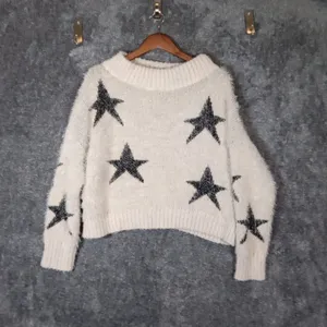 Aakaa Starry Night Sweater Fairy Chunky Cozy Long Sleeve Sweater Size M thumbnail 4