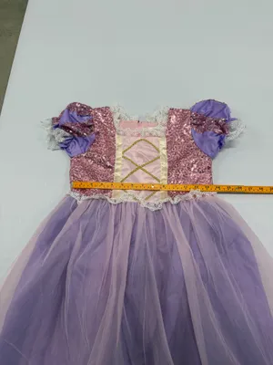 Shnatygren Girls Rapunzel Princess Costume Dress Purple Pink Sequins Size 140 thumbnail 3