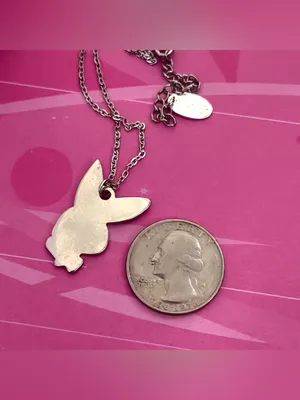 Playboy Y2K bunny necklace NIB thumbnail 3