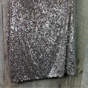 Xscape (with flaws)Size 10 Beige/Tan Underlay Silver Sequin 1 Arm Party … thumbnail 7