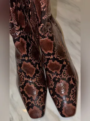 Antonio Melani Snakeskin Print Kitten Heel Boots 8M⁠ thumbnail 10