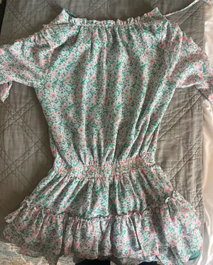 Sky to Moon Mini Dress Floral Ruffle thumbnail 3