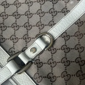 Gucci Abbey Monogram Tote Bag in Tan/Creme thumbnail 4