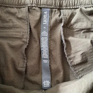 Vuori Women’s XL Olive Green Organic Cotton Utility Shorts Drawstring thumbnail 5
