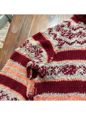 Free People Check Me Out Holly Berry XS Oversized Cropped thumbnail 3