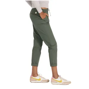 VUORI Ripstop DuraTerra Pant Women M Army Green Outdoor Hiking Travel Light EUC thumbnail 3