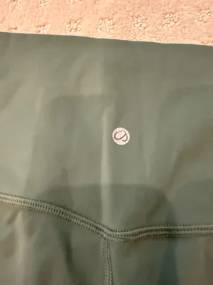 CRZ YOGA 7/8 High Rise Leggings Large Sage Green Cropped thumbnail 4