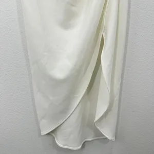 Elliatt White One Shoulder Midi Dress‎ Ruched Cocktail Party Dress Size S Bridal thumbnail 4