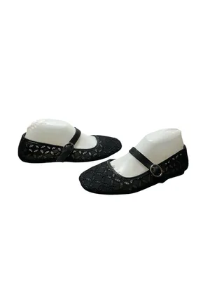 Seychelles Lace Mary Jane Ballernia Flats Sz-9W thumbnail 2