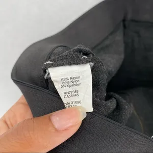 J. Crew Charcoal Stretch‎ Mid Rise Pixie Pant Seamed Skinny Exposed Zipper thumbnail 8