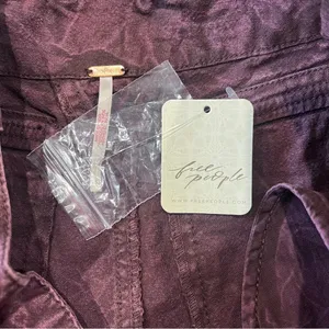 Free People Shorts Sz 0 Purple NWT Low Rise Button Fly Point Dume Chino Festival thumbnail 9