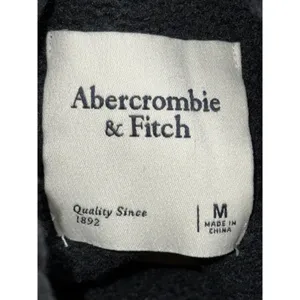 Abercrombie & Fitch Black Ribbed Chunky Knit Long Sleeve Turtleneck Sweater Sz M thumbnail 3