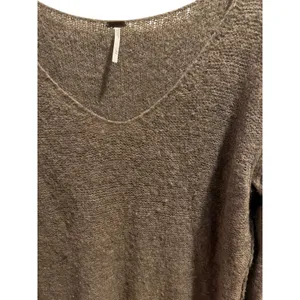 Free People Oversized Slouchy Knit Sweater Women’s M Taupe Brown Alpaca Soft thumbnail 2