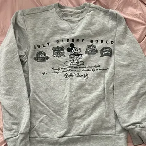 Disney Heather Gray Sweatshirt with Mickey Mouse Design thumbnail 1