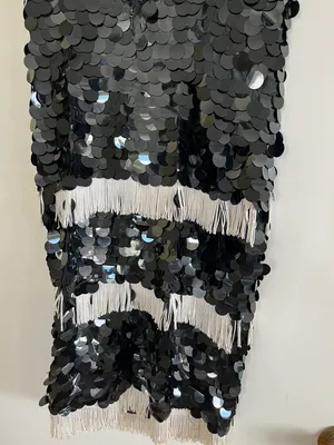 20s Style Flapper dress Black thumbnail 5