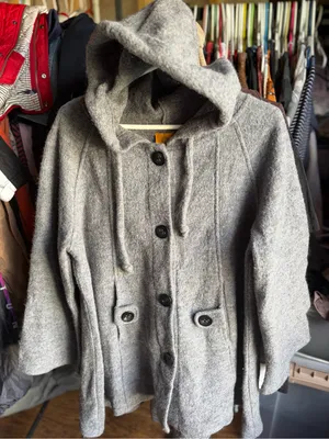 Ruby Rd. Gray Hooded Wool thumbnail 1