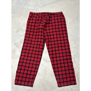 Filson Men's Red & Black Plaid Lounge Pajama Pants 2XL Cotton Blend Heavy Thick thumbnail 7