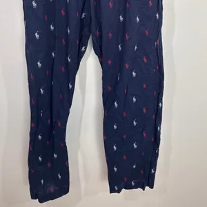 Polo Ralph Lauren Navy Pony Logo Pajama Pants Womens Small Sleepwear Lounging thumbnail 3
