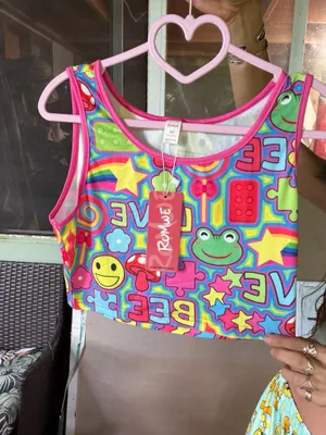 Romwe Hippie crop top thumbnail 3