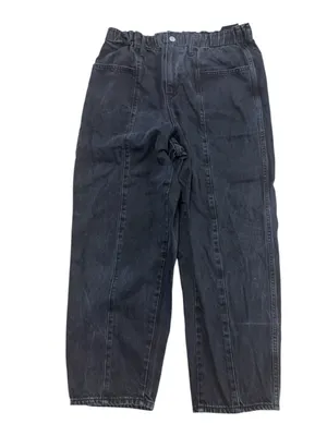 Madewell Pull-On Balloon Jeans in Hobson Wash: Paperbag Edition Sz L thumbnail 4