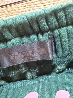 Stores Lexi Brushed Dark Green Relaxed Jogger Pants S/M thumbnail 3
