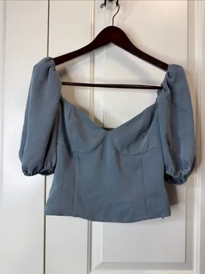 Aritzia Wilfred Novella Short sleeve Blouse M thumbnail 2