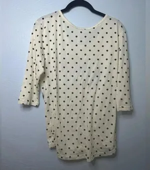 Disney Parks Minnie Mouse Top Size Medium Polka Dots 3/4 Sleeves thumbnail 2