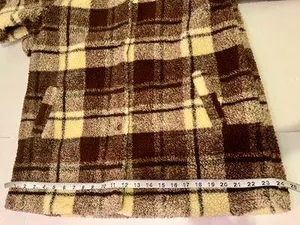 Plaid Snap Button Sherpa Teddy Jacket/ Coat thumbnail 8