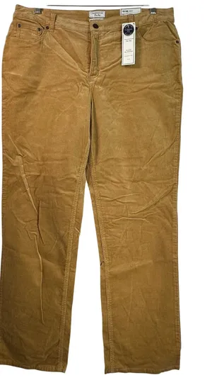 Charter Club Classic Fit Corduroy Pants Warm Tan Toffe Straight Leg 16 thumbnail 1