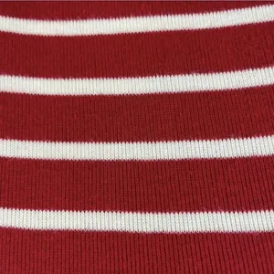 LL Bean Red White Stripes 1/4 Zip‎ French Sailor Pullover Top Size LARGE thumbnail 7