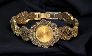 Vintage Regency Marcasite Filigree Band Watch thumbnail 1