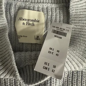 NWT Abercrombie & Fitch Textural Crew Sweater Shell Tank in Light Blue, M thumbnail 4