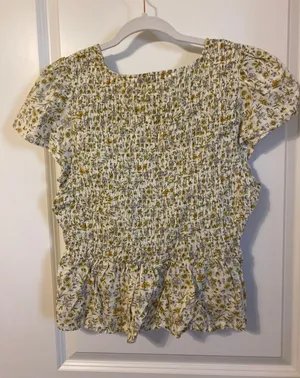 Smocked Floral Blouse thumbnail 2