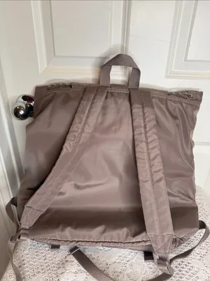 Victoria Secret Pin gray grey full size cargo backpack thumbnail 5