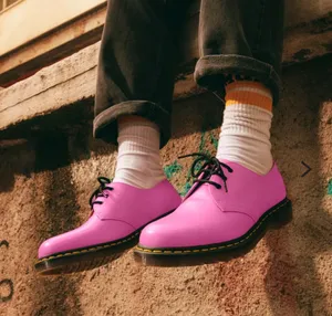 DR MARTENS 1461 pink leather lace up oxfords shoes new thumbnail 9