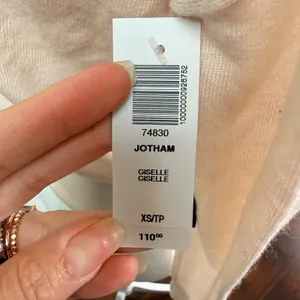 Babaton Jotham Extra Fine Merino Wool Wrap Sweater in Giselle XS NEW thumbnail 8