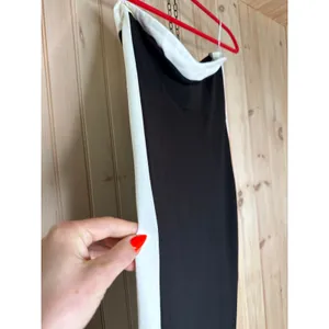 NWT Lulus Impressive Edge Black Color Block Strapless Midi Dress Party Holiday L thumbnail 3