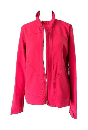 Eddie Bauer Jacket Women’s Pink Medium Softshell Full Zip Outdoor thumbnail 1